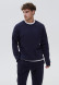 Dark green color basic men three-thread insulated sweatshirt